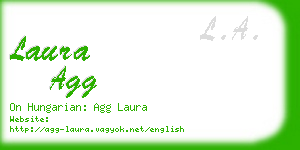 laura agg business card